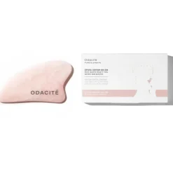 Crystal Contour Gua Sha -Gesichtsmassagestein aus Rosenquarz