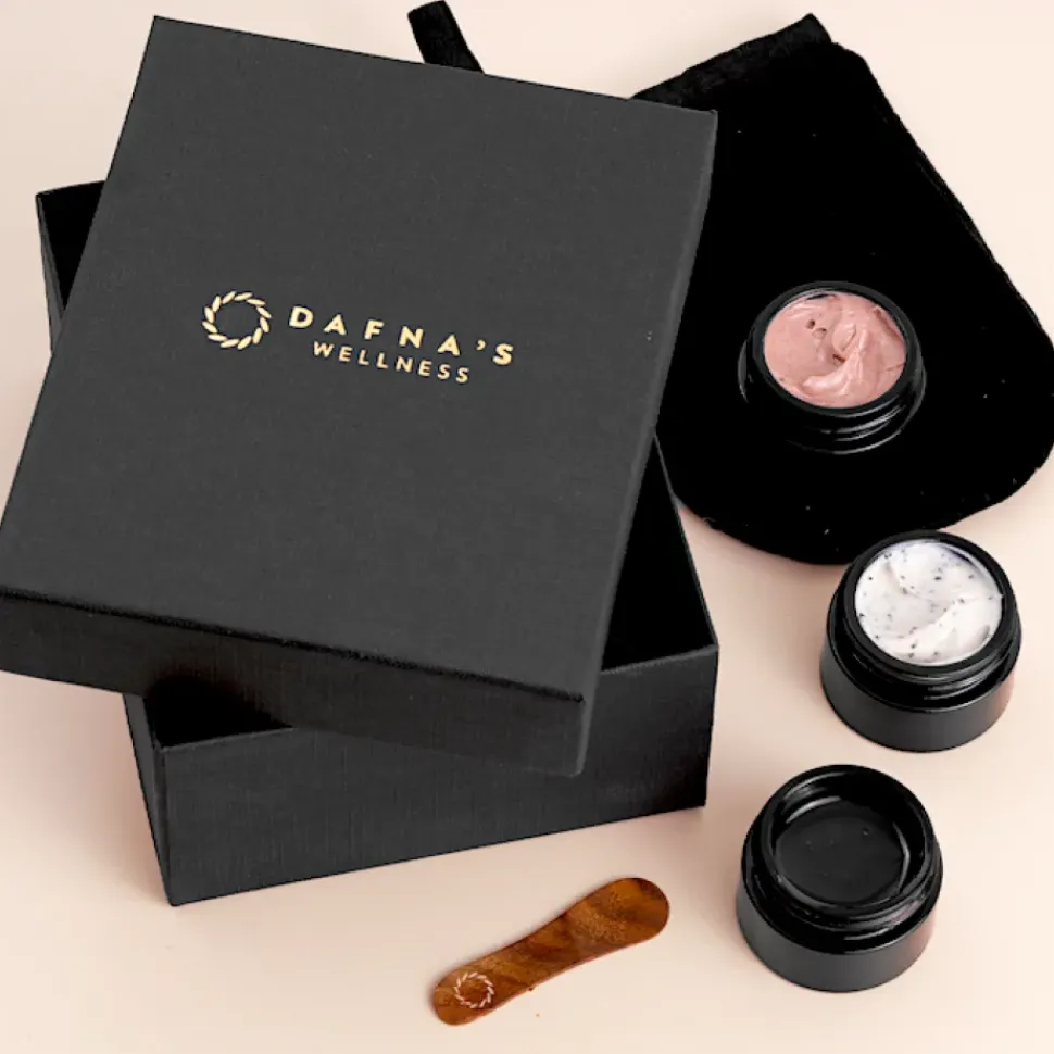 Dafna's Multi Masking Kit - (3 Pflegemasken in Sondergröße + 1 Gesichtshandschuh)