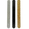 Glitzerfeilen in Gold, Silber und Schwarz