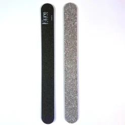 Glitzerfeilen in Gold, Silber und Schwarz