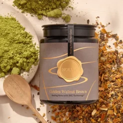 Golden Walnut Brown- natürliche Pflanzenhaarfarbe-Healing Herbs Hair Color