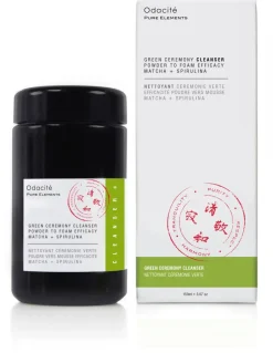 Green Ceremony Cleanser - Puder-zu-Schaum-Cleanser mit Matcha + Spirulina Alge