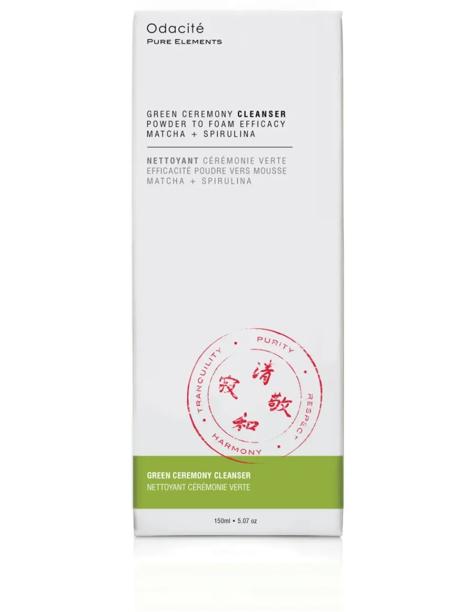 Green Ceremony Cleanser - Puder-zu-Schaum-Cleanser mit Matcha + Spirulina Alge