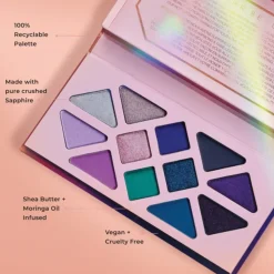 Moonlight Crystal Palette - Lidschattenpalette mit mauve und blau-grünen Tönen