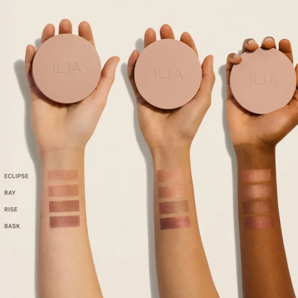 SUNSHIFT Cream Bronzer | ILIA Bronzer in den Farben BASK, ECLIPSE, RAY und RISE